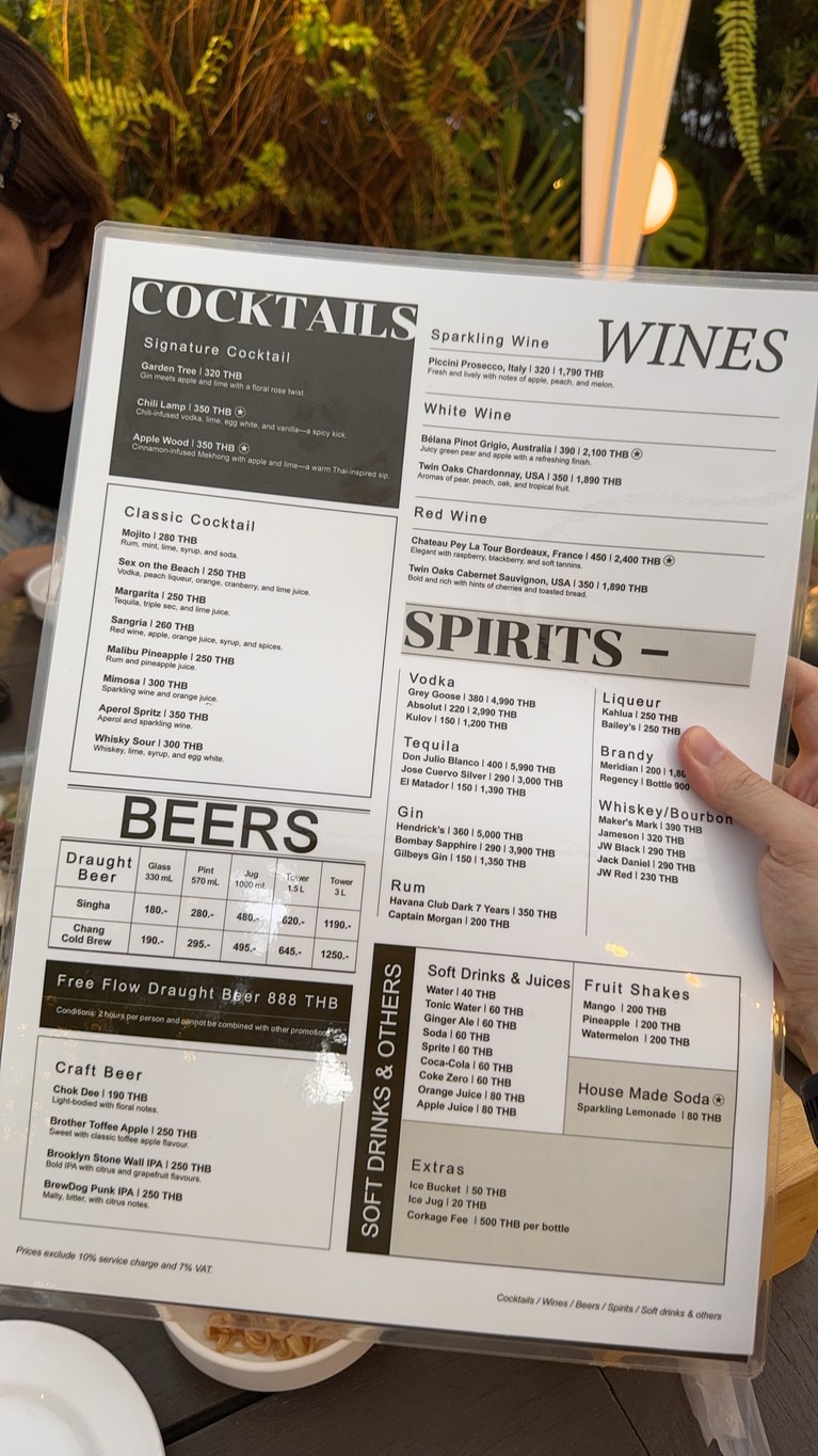 Tap Yard Thai BBQ & Bar menu 3