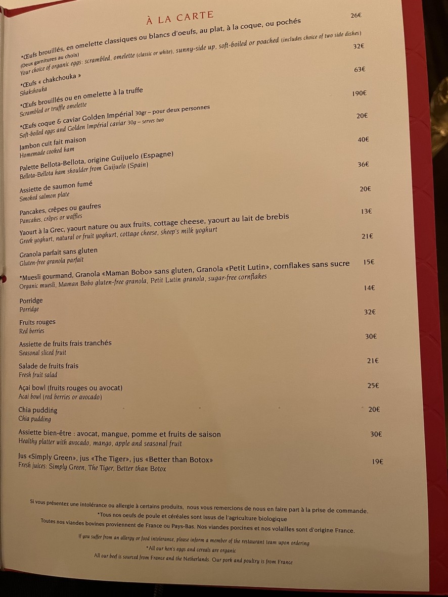 Plaza Athénée menu 2