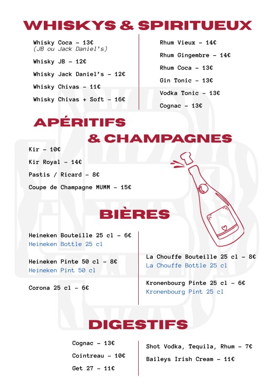 Babylone bis menu 2