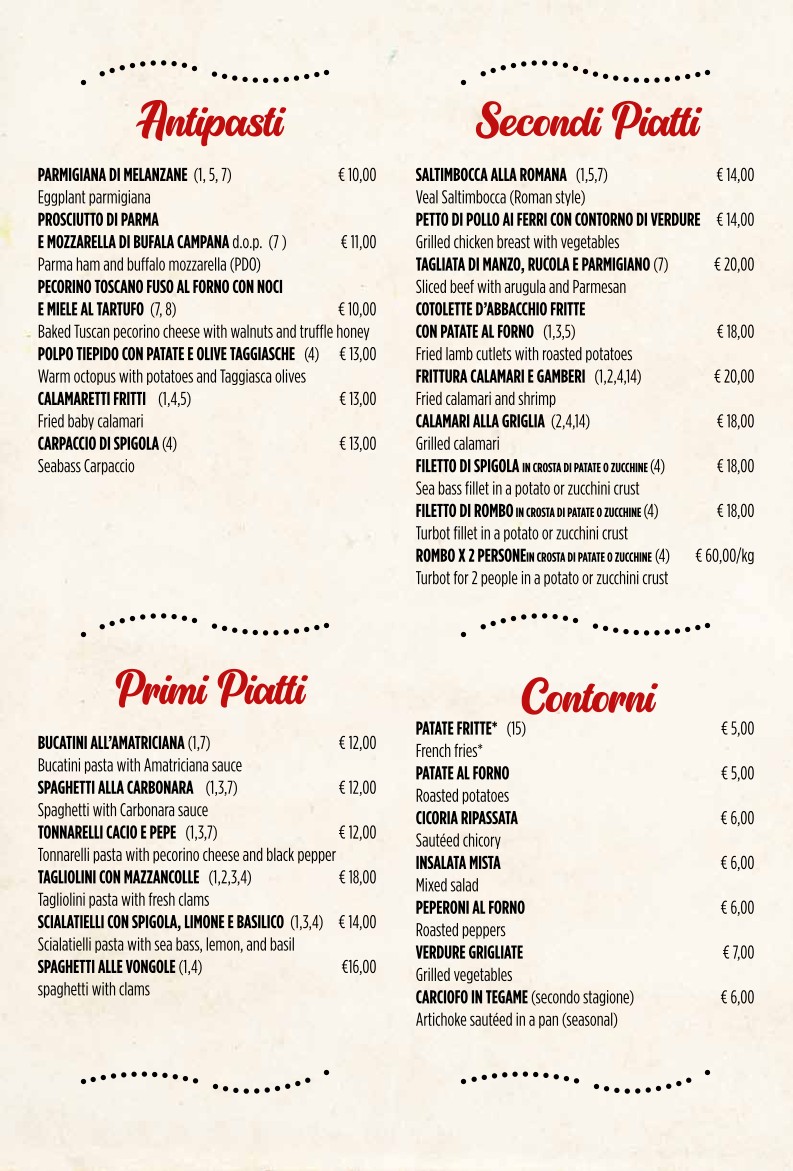 Ristorante da SALVO Roma menu 1