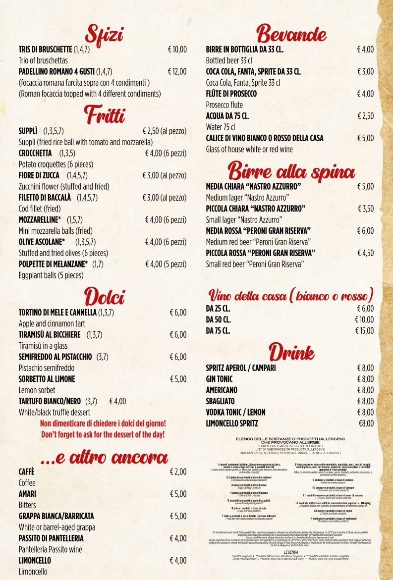 Ristorante da SALVO Roma menu 3