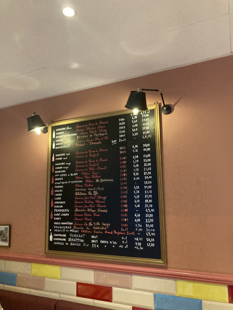Le Sain Sert menu 2
