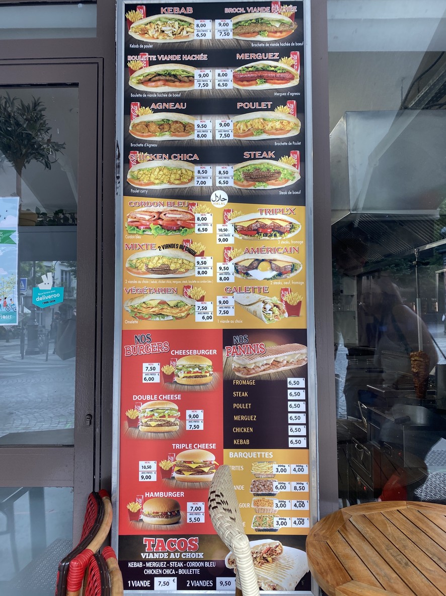 Kebab Alésia menu 2
