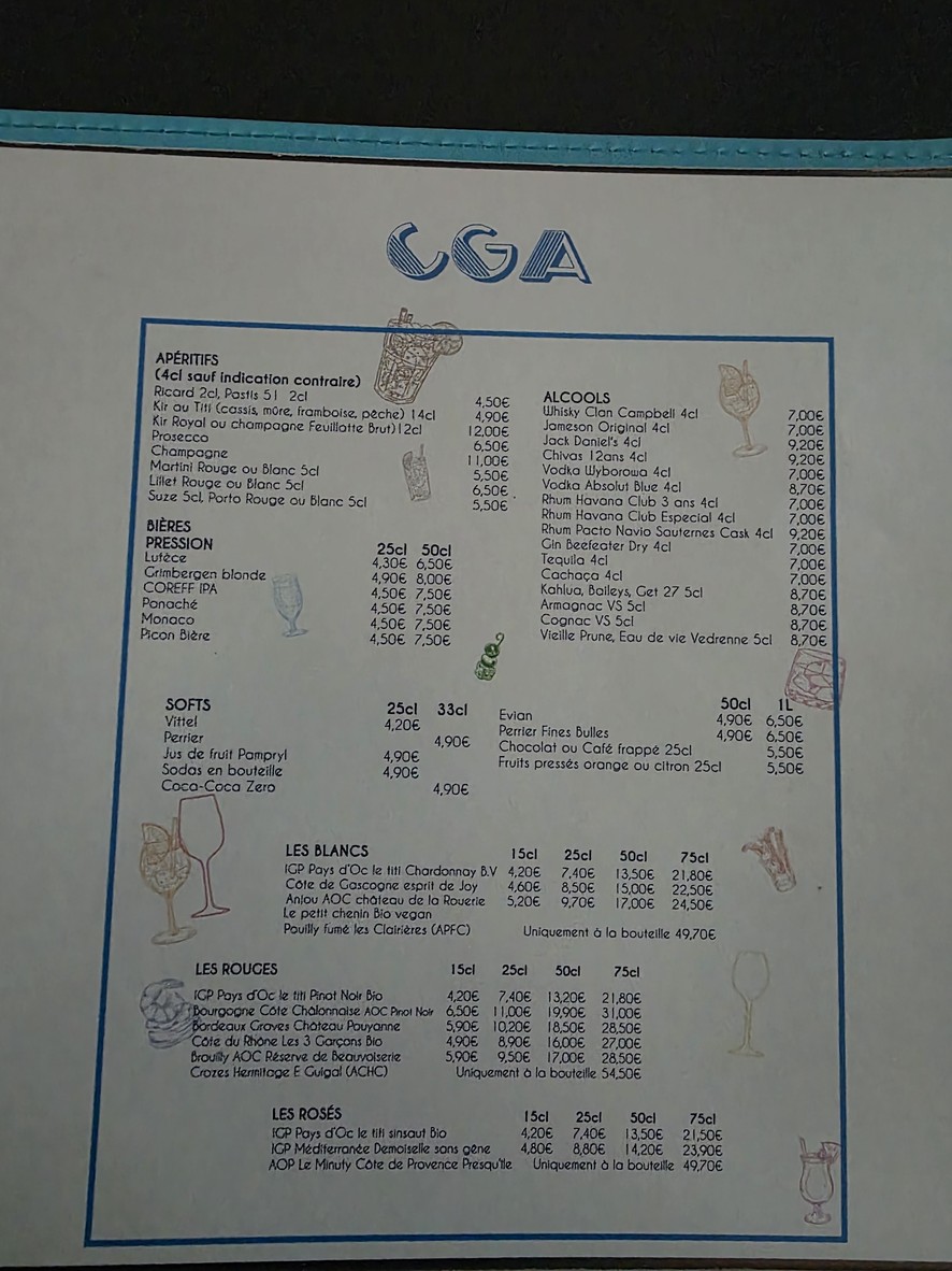 Café Grand Albert menu 2