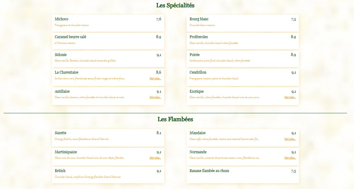 Au Beurre Salé menu 4