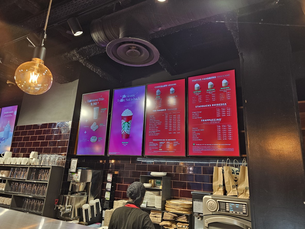 Starbucks menu 1