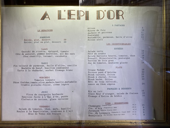 À L'Épi d'Or