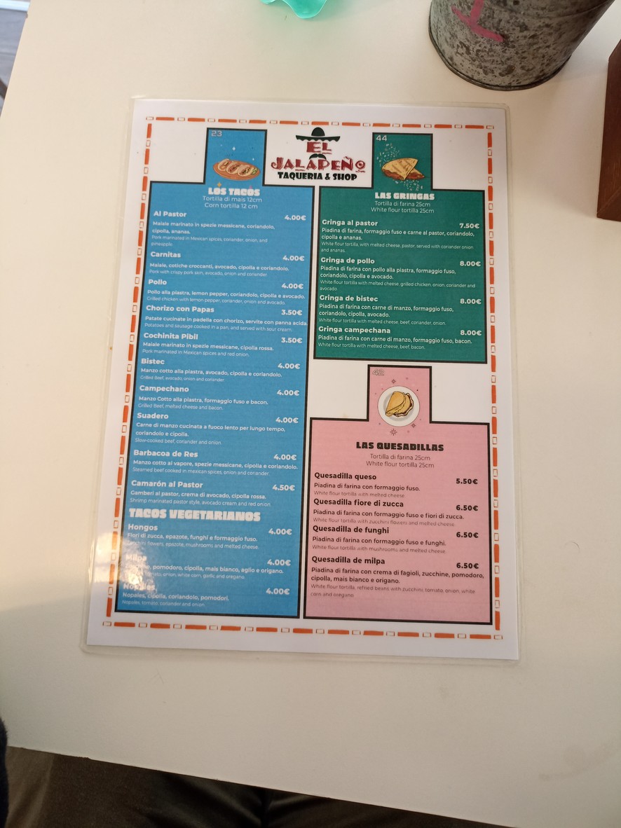 El Jalapeño menu 1