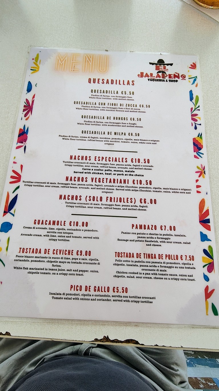El Jalapeño menu 2
