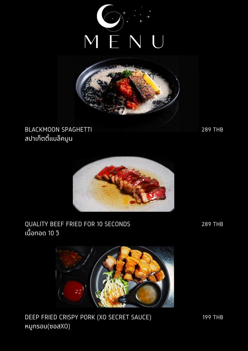 Blackmoon Bangkok menu 1