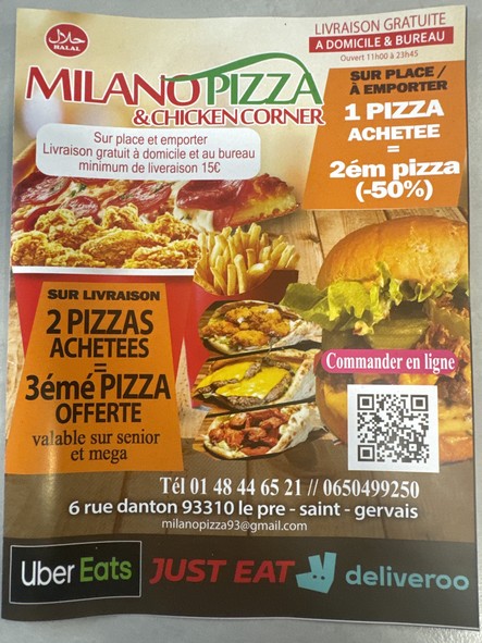 Milano Pizza Chicken Corner halal