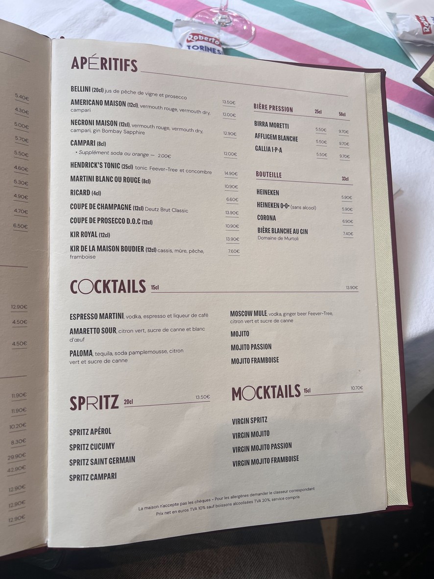 Livio Più menu 2