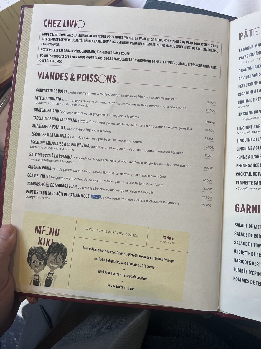 Livio Più menu 4