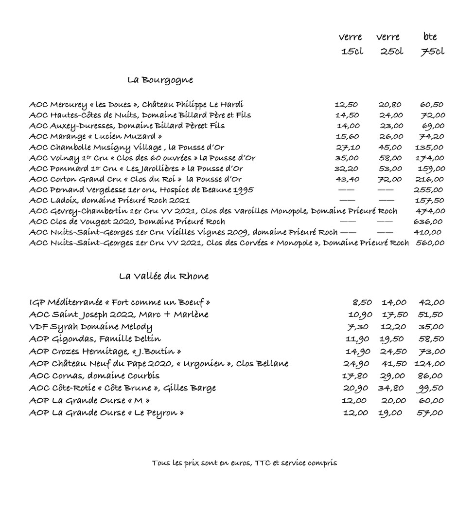 L'ABRAISE menu 6