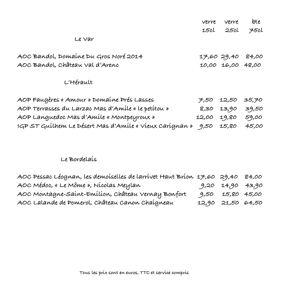 L'ABRAISE menu 8