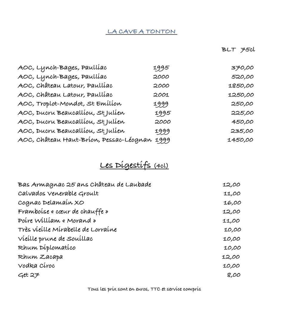 L'ABRAISE menu 9