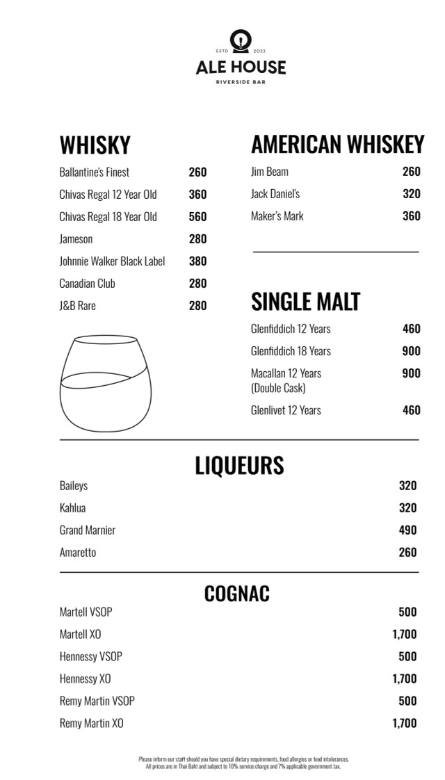 艾尔酒吧 - 河畔酒吧 menu 8