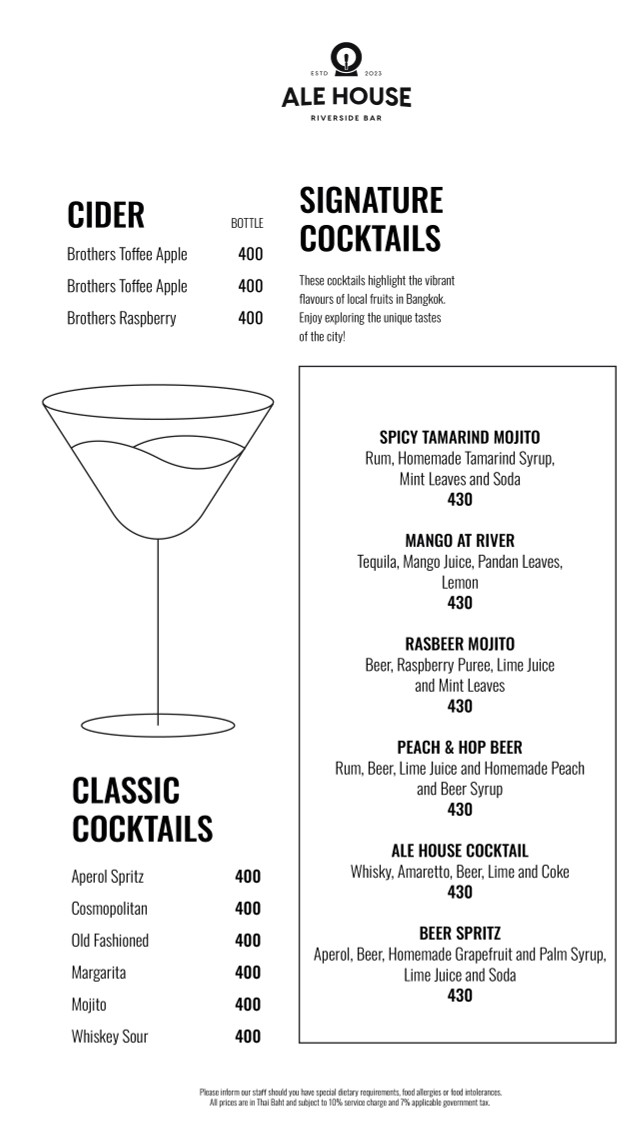 艾尔酒吧 - 河畔酒吧 menu 9