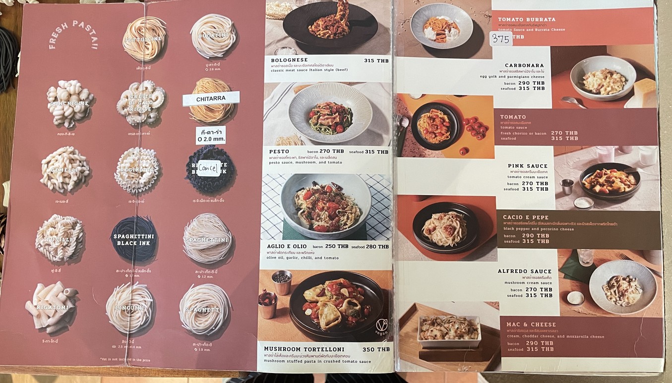 Yum Yum Pasta & Tapas (RQ49 Mall) menu 2
