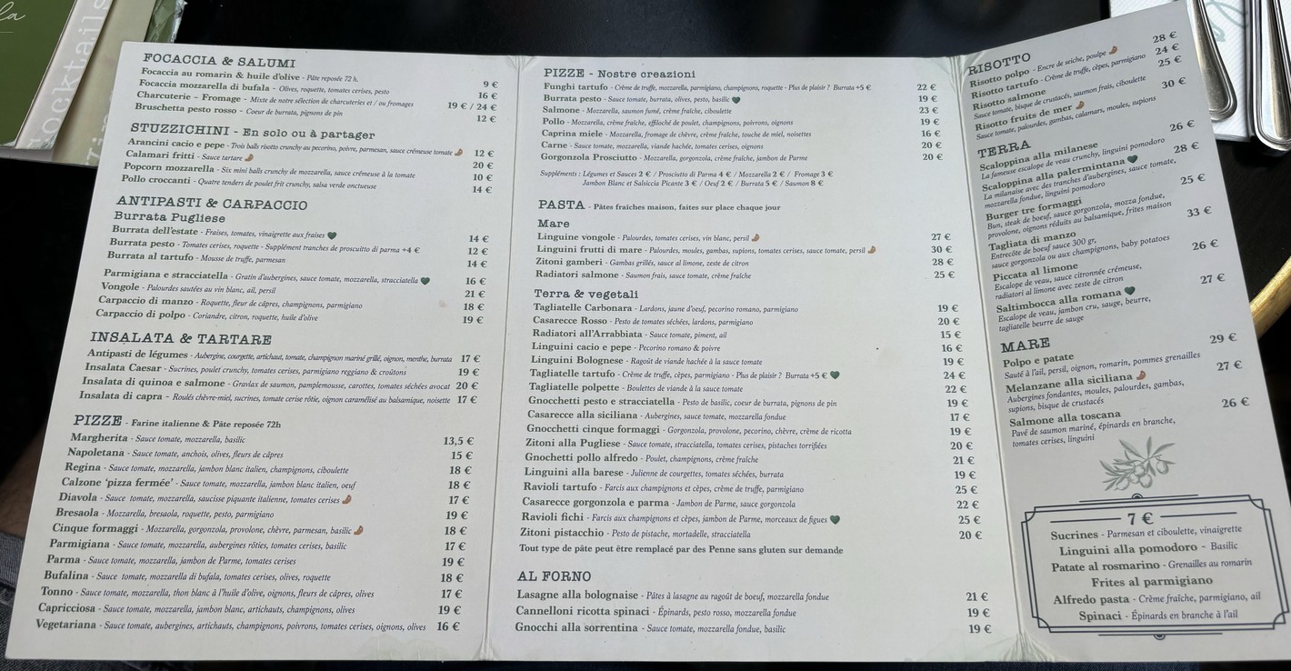 La Perla menu 3