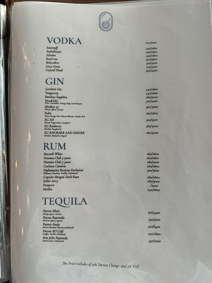 SOL & LUNA BKK menu 2