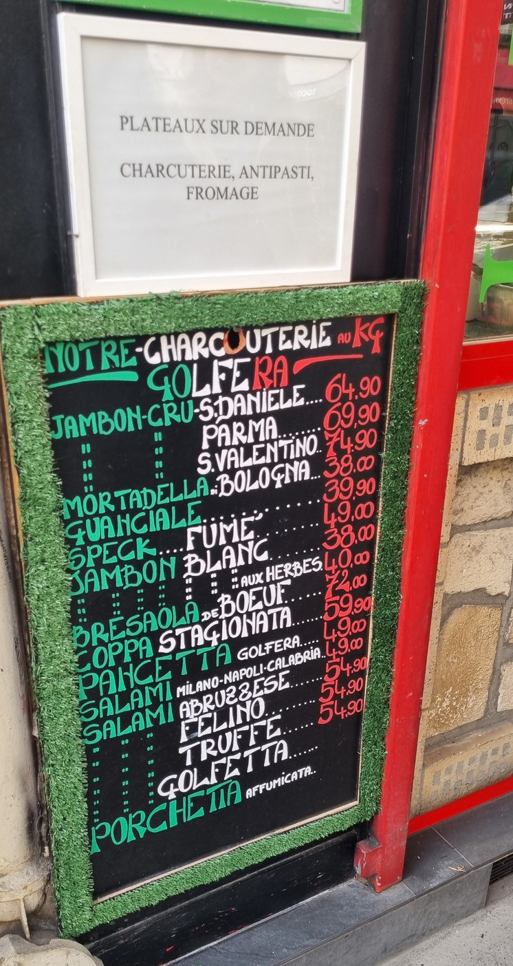 La Pasta menu 1