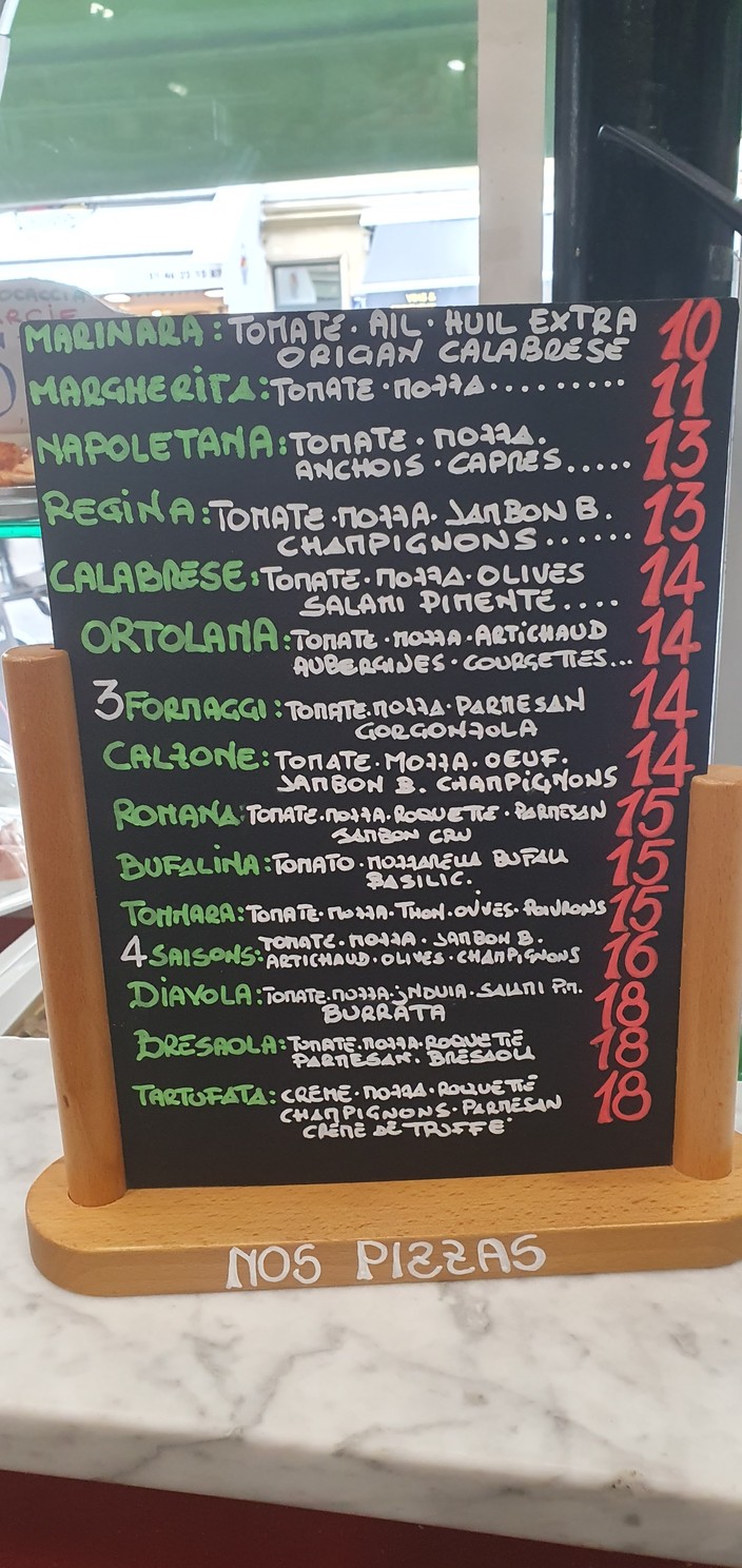 La Pasta menu 2