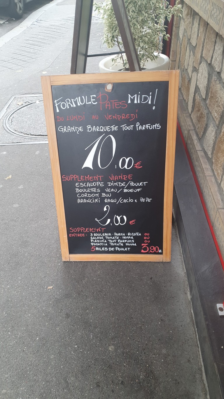 La Pasta menu 3