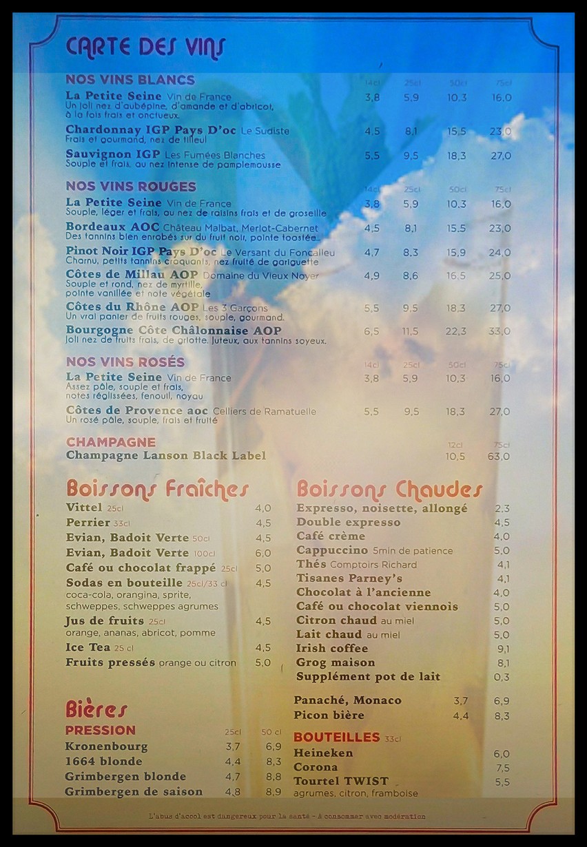 L'Arcouest menu 3