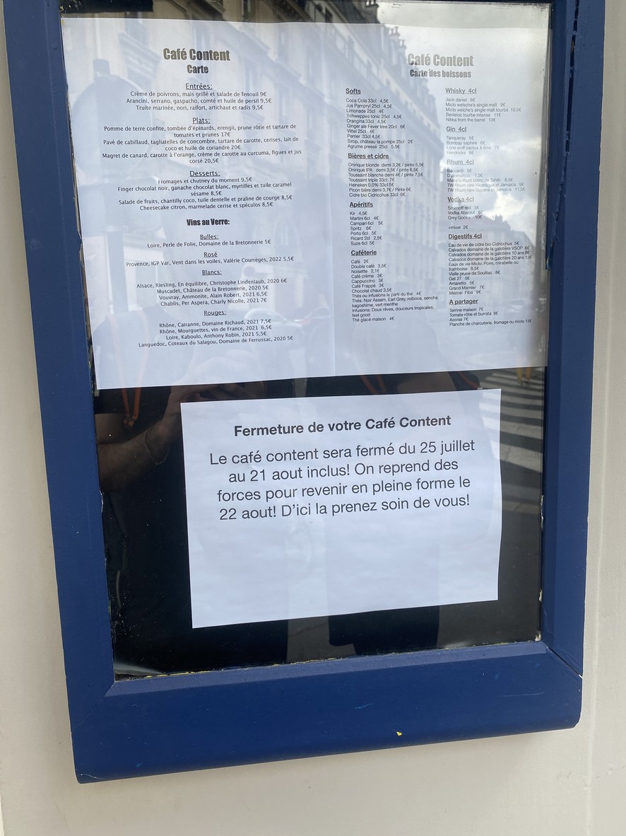 Cafe Content menu 1