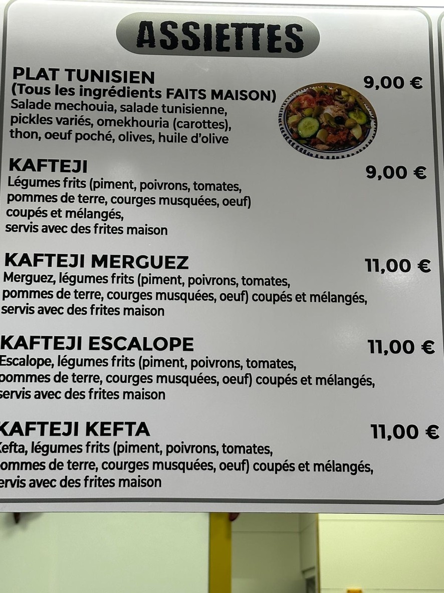 CHANEB menu 2