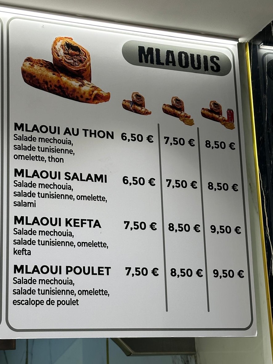 CHANEB menu 3