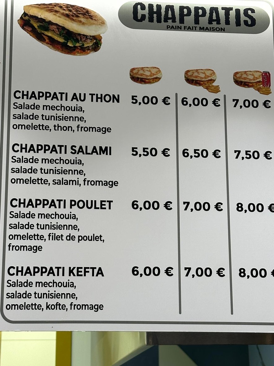 CHANEB menu 4