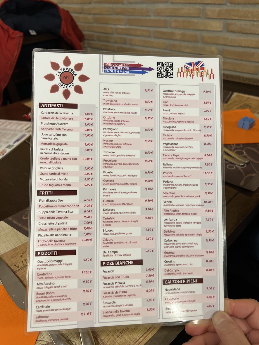 La Taverna del Bracho menu 1