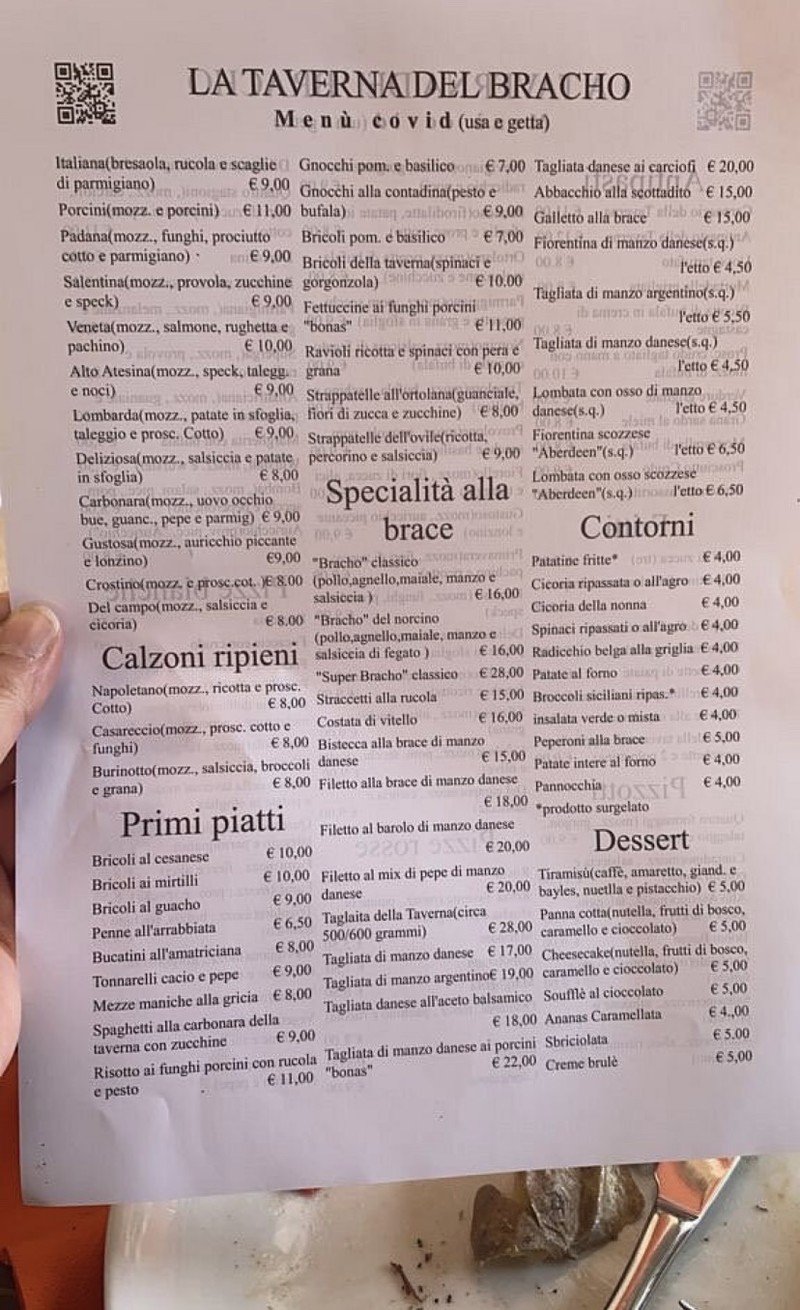 La Taverna del Bracho menu 2