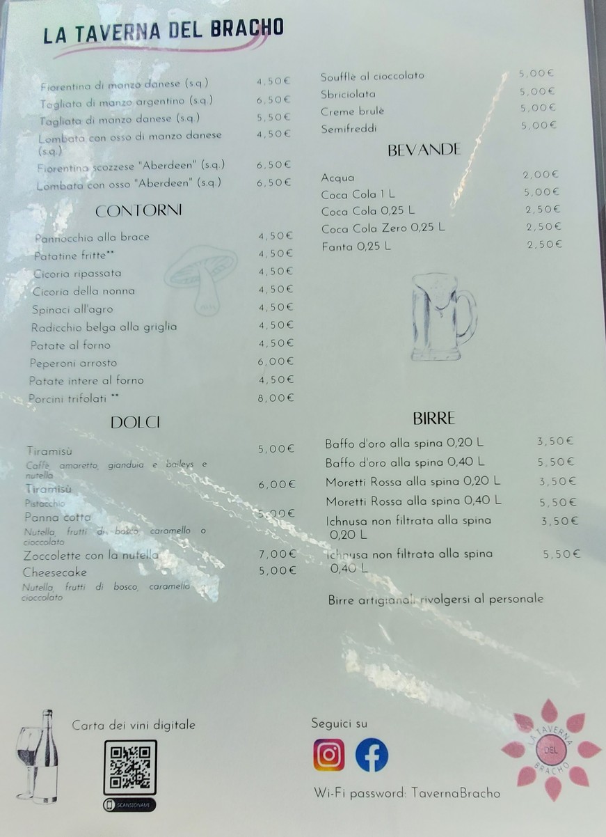 La Taverna del Bracho menu 3