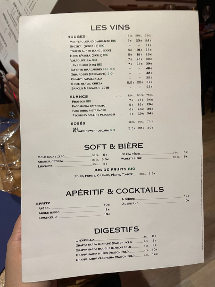 PIACERE "Plantes" menu 2