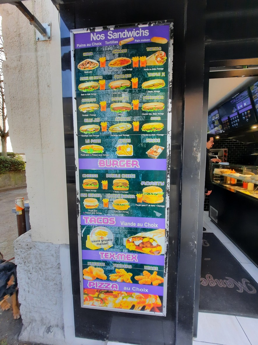 Mangez Moi menu 1