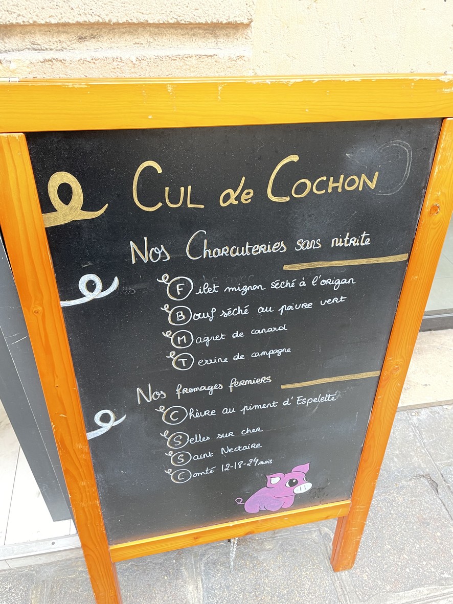 Cul de Cochon menu 2
