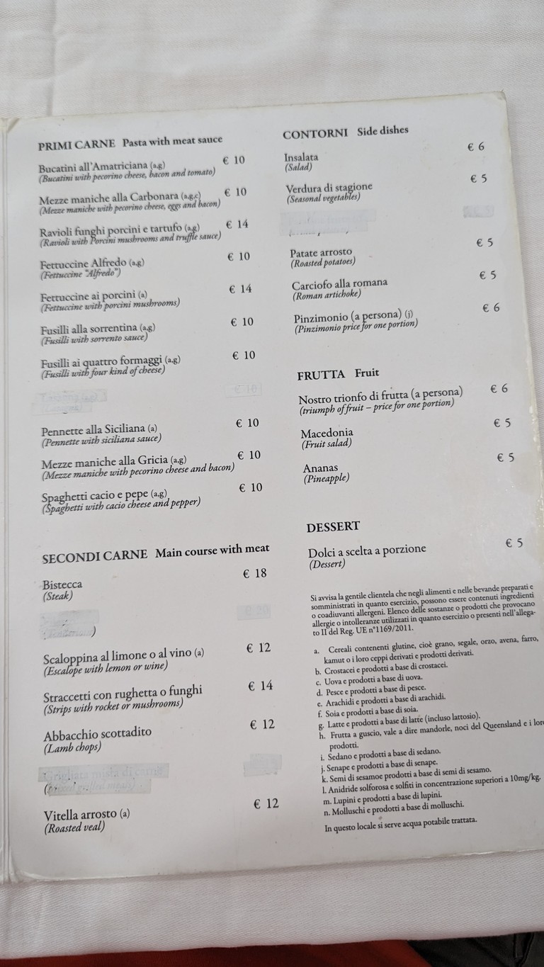Il Giubileo menu 3