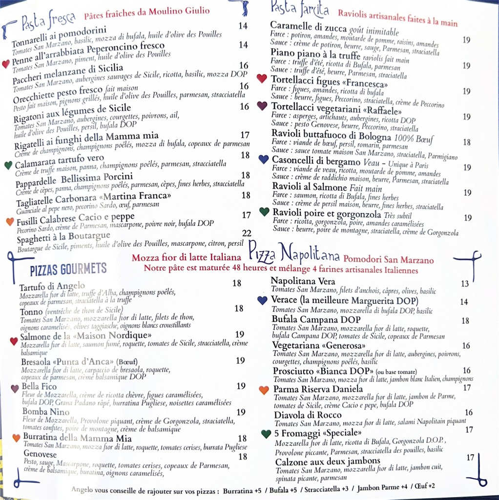 Presto Fresco menu 2