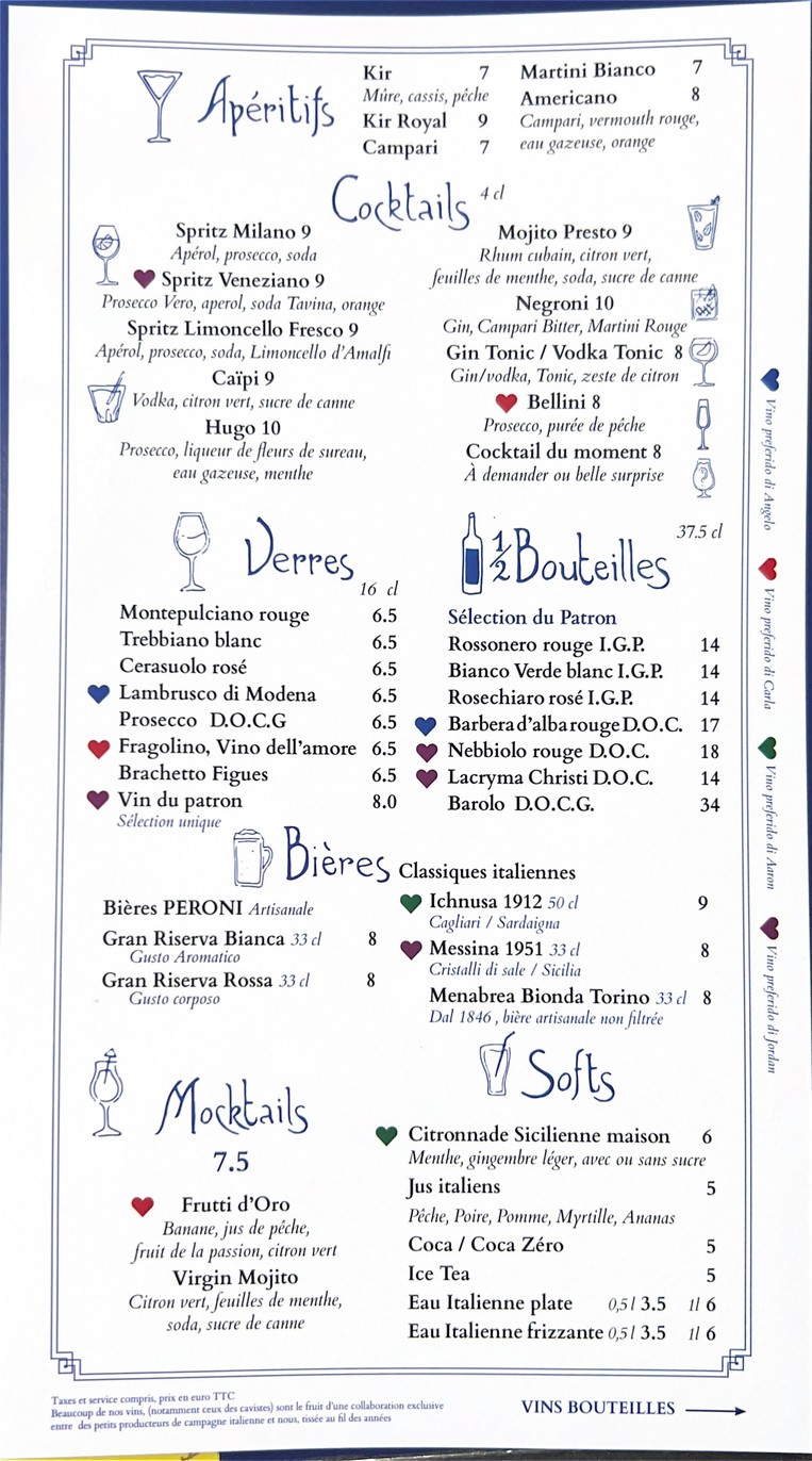 Presto Fresco menu 4