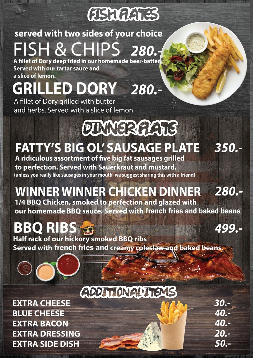 Fatty's Bar & Diner menu 5