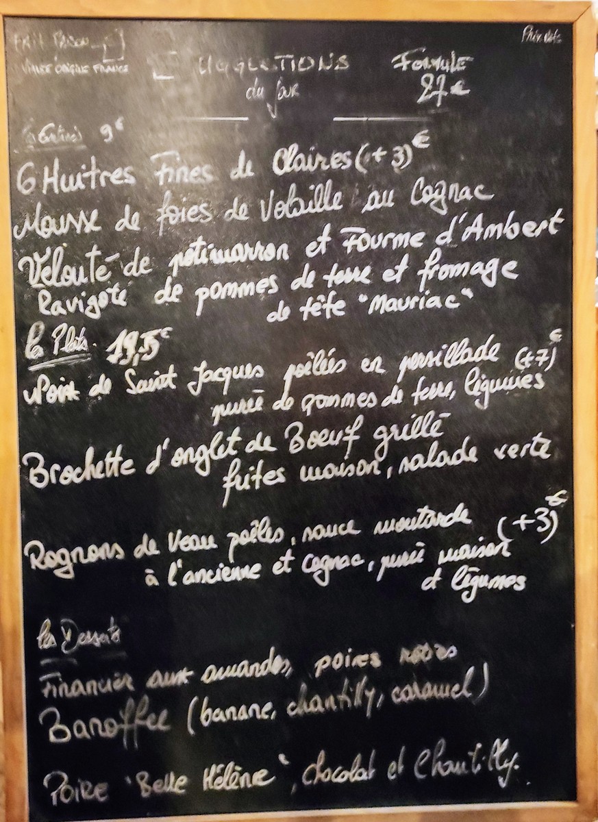 Le bistro des oies menu 2