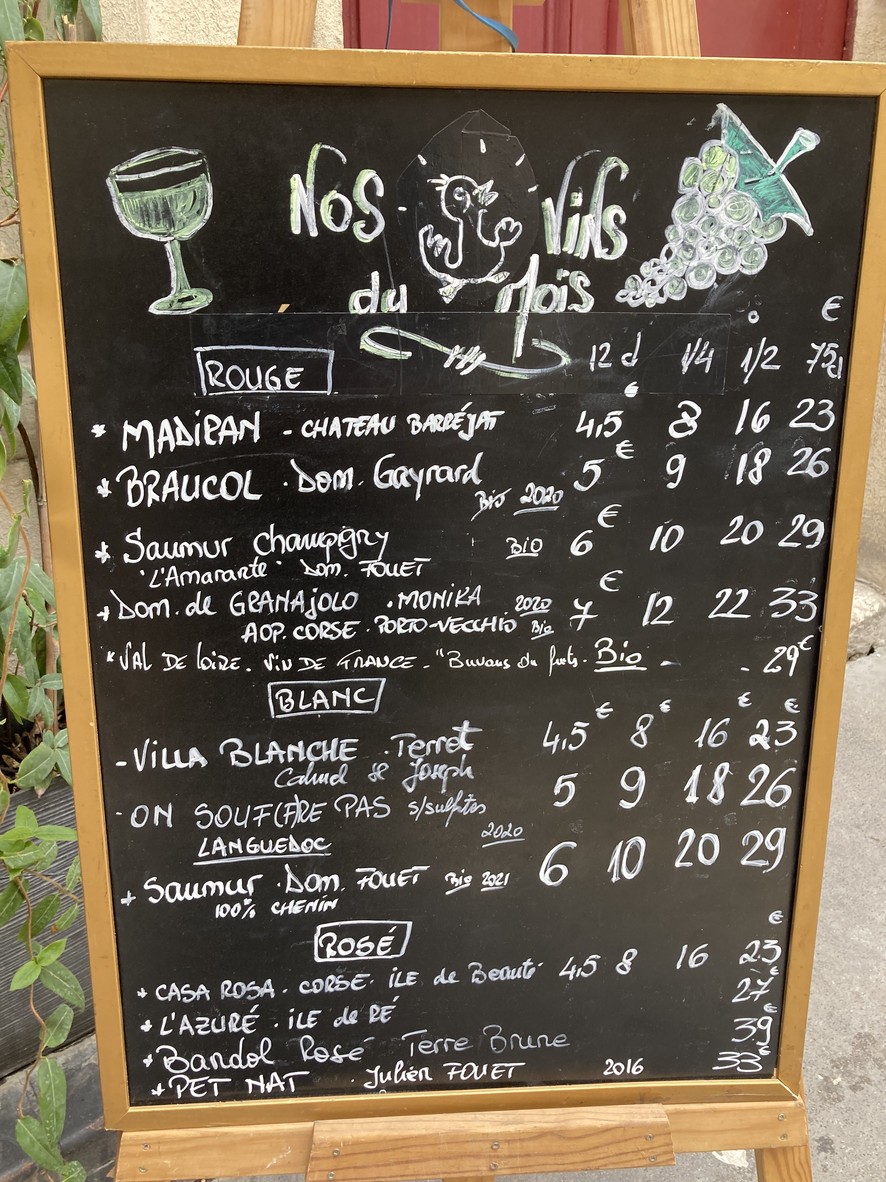 Le bistro des oies menu 3
