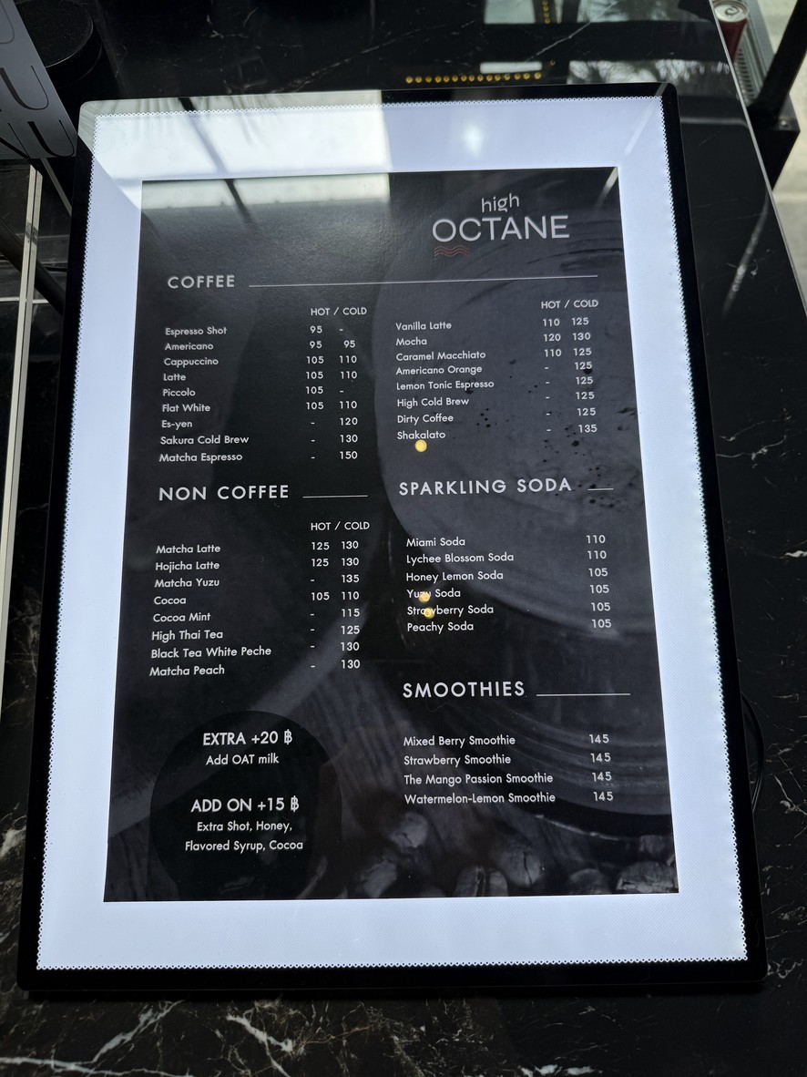 High Octane Restaurant & Coffee menu 7