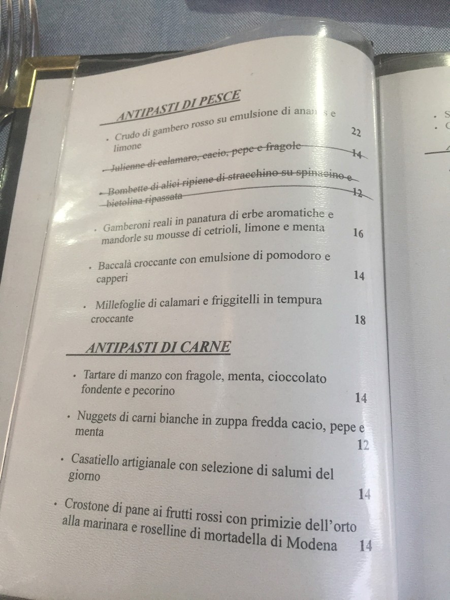 SalSamente Ristorante Roma menu 2
