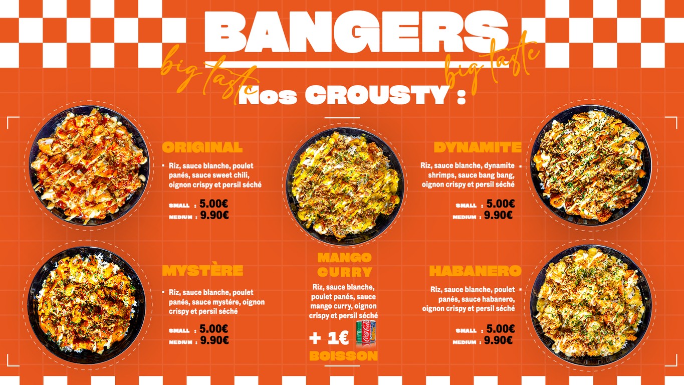 Bangers I Big Taste menu 3