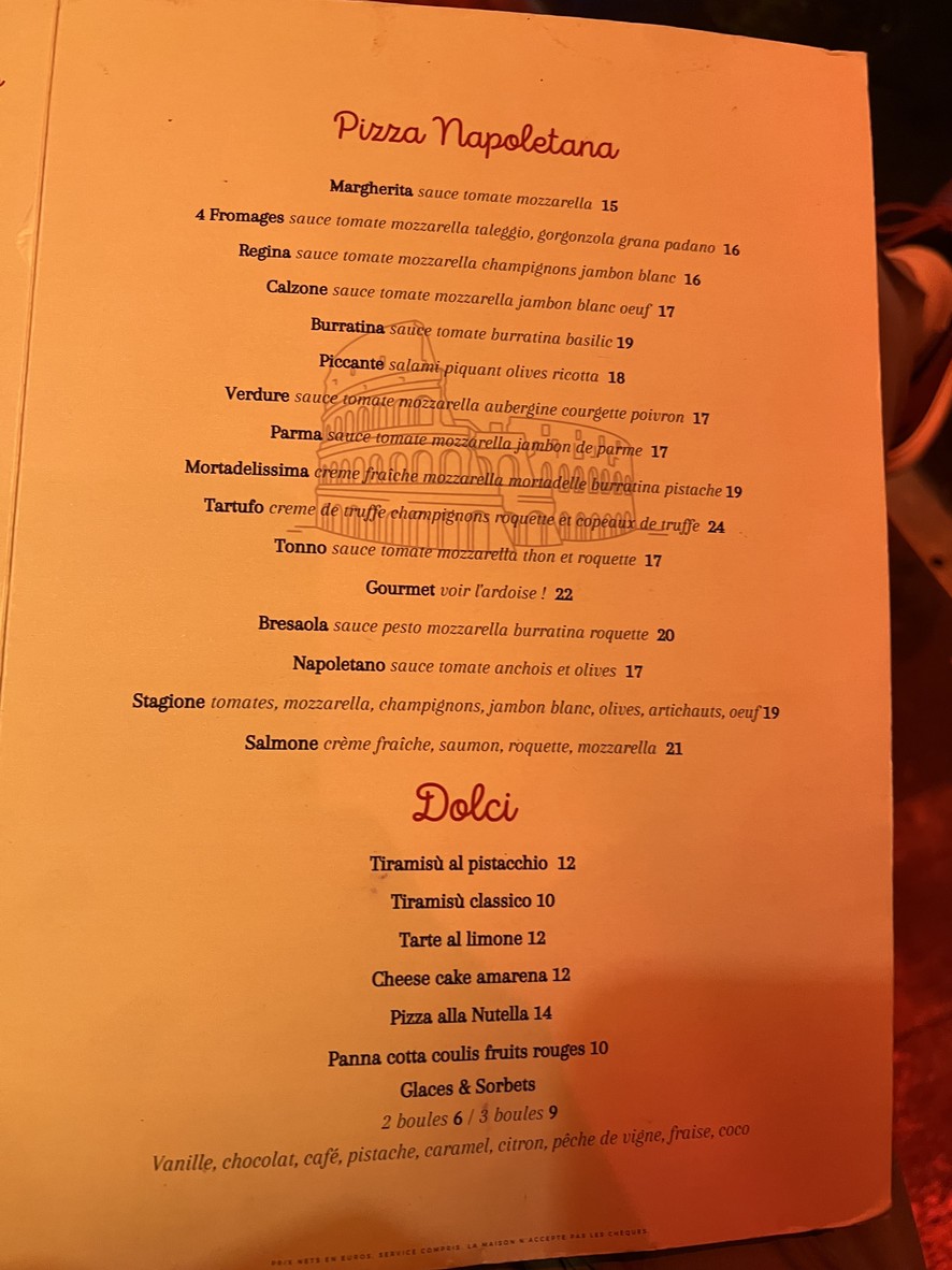 Cantina di Luca menu 3
