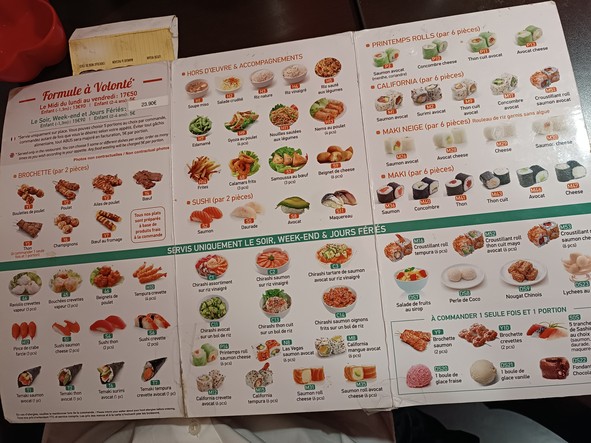 Fusión sushi a voluntad